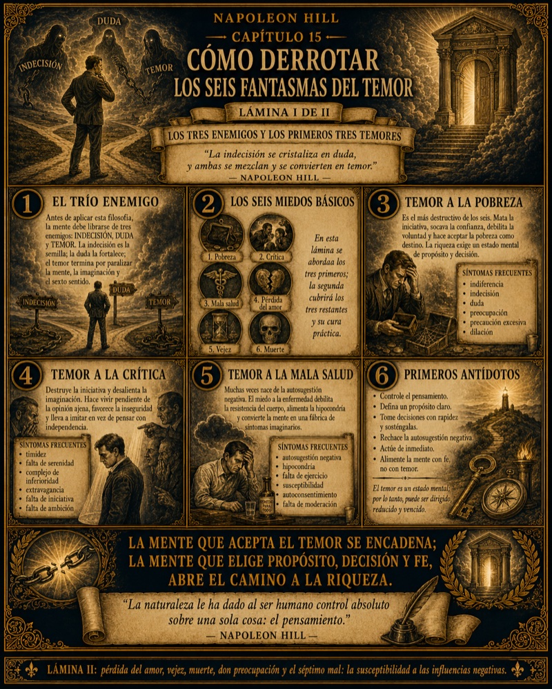 Cómo derrotar los seis fantasmas del temor, lámina 1