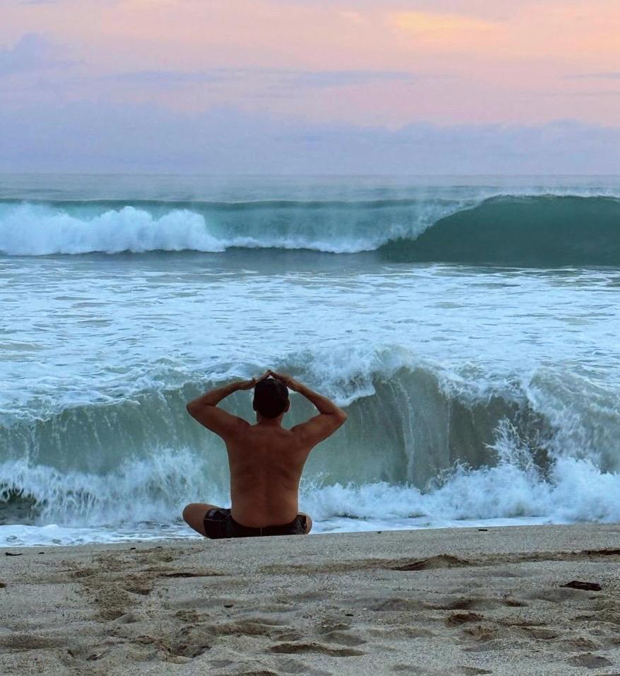 Contemplando el océano