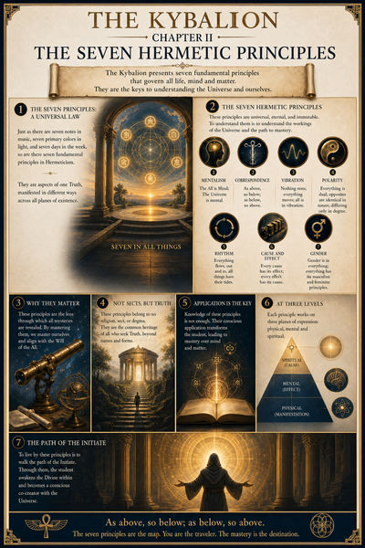 The Seven Hermetic Principles visual map