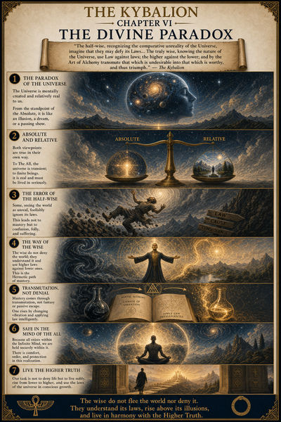 The Divine Paradox visual map